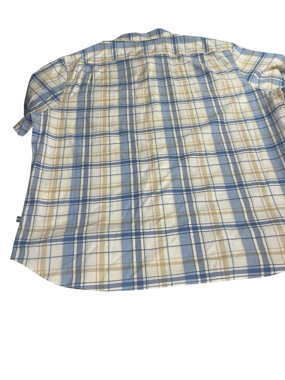 Nautica Mens XXL Classic Fit Short Sleeve Button Down Striped Cotton Shirt - Picture 5 of 6